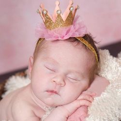 soft baby crown headbands