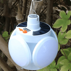 outdoor collapsible solar camping lantern