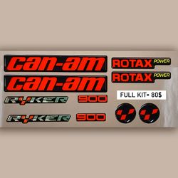 can am ryker 3d decal sticker kit "generation of red"