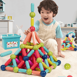 magnetic balls and rods set educations magnetic building blocks