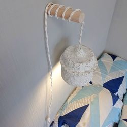 wall lamp / white lamp / lampshade / handmade