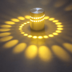 rounding spiral led wall light