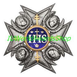 star of the order of the seraphim. sweden. copy lux