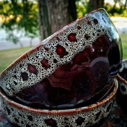 ceramic bowl 16.90 fl.oz handmade ceramics made of white clay doused with glaze