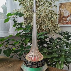 vintage table lamp, ussr rare night lamp rocket launch soviet space age