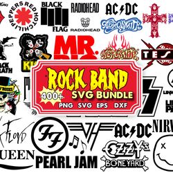 400 bundle rock band logo svg files for cricut,svg for shirts,birthday shirt,png sublimation