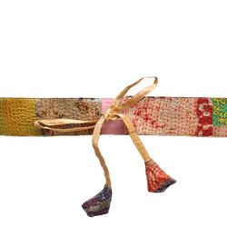 kantha silk tie up belt i fashion belt i boho belt i banjara belt i women fashion belt