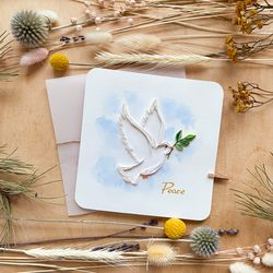 greeting card - dove - peace
