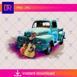 classic truck png watercolor sublimation vintage truck png