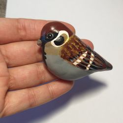 brooch bird sparrow