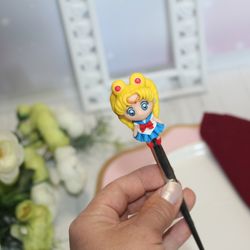 sailor moon figurine, spoon sailor moon, anime figurine