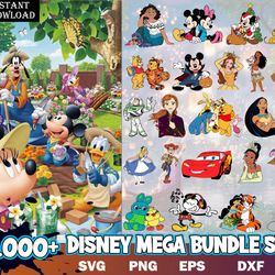 disney mega bundle | svg png dxf | cricut cut files | mickey minnie | frozen svg | winnie svg | lion king svg, toy story