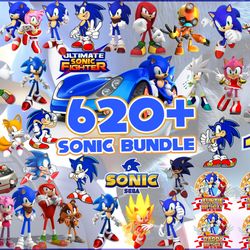 bundle mega sonic svg, the hedgehog svg, sonic bundle svg, sonic layered svg, sonic face svg, sonic characters svg