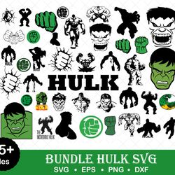 hulk svg bundle- png-svg-dxf