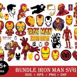 iron man svg bundle - png-svg-dxf