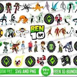 ben 10 svg vector bundle | svg | png | jpg | ai | eps | cricut