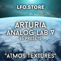 arturia analog lab v sound bank "atmos textures" 65 presets