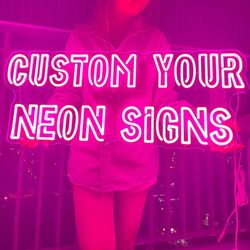 diy led neon light custom neon sign personalised hair nails store business logo birthday party wedding decor room