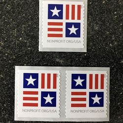 100 nonprofit patriotic block stars & bars 2023 unused us forever first class flowers wedding invitation celebration ann