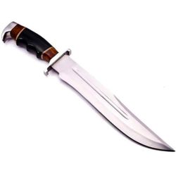 kr hand made stainless steel knife, hunting knife with sheath, fixed blade camping knife, bowei