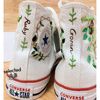 Converse Chuck Taylor 1970s, Converse Embroidery Flower, Embroidered Converse High Tops Flower Garden, Custom Flower Converse, Wedding Shoes - 8.jpg