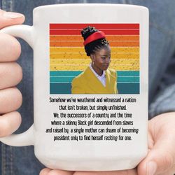 amanda gorman poet poetry 2021 inauguration day coffee mug, 11 ounce tea  mug coffee