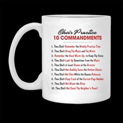 choir practice 10 commandments ounce tea mug coffee