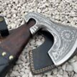 3dviking axe hatchet axe custom handmade carbon steel blade tomahawkaxe gift axe