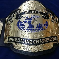 new tag team worlds wrestling championship belt adult size replica