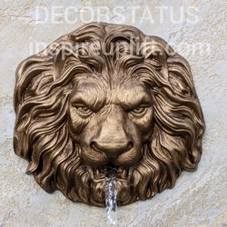 fountain outdoor lion head wall fountain lion head lion head water feature water spouts fountain spitter lion head