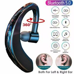 wireless bluetooth earpiece headset for driving, trucker earbuds noise cancelling with long battery life