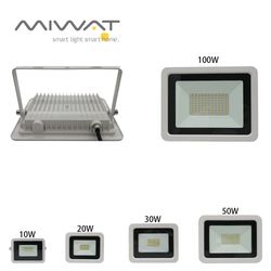 ip68 waterproof white led flood light: 10w, 20w, 30w, 50w, 100w - outdoor garden projector lighting spotlight wall flood