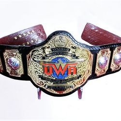 uwa world heavy weight wrestling championship title belt replica adult