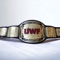 uwf world heavy weight wrestling championship title belt replica adult size