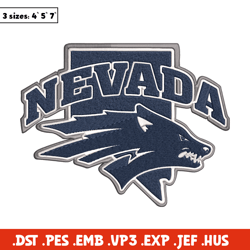 university of nevada logo embroidery design, ncaa embroidery, embroidery design, logo sport embroidery, sport embroidery