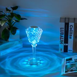 rgb color changing rose projection light night light