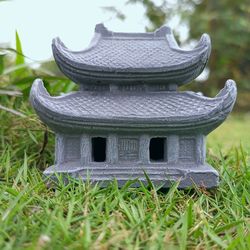 concrete pagoda garden statue - asian pagoda - fairy garden pagoda - concrete japanese pagoda - miniature pagoda