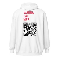 wanna date me? unisex heavy blend zip hoodie