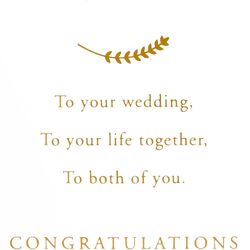 signature wedding card