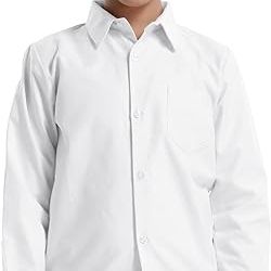 boys' sleeve button down casual dress shirt