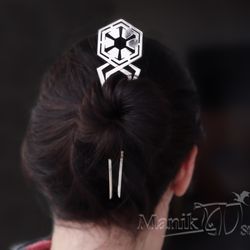 sith hairpin. cosplay. star wars