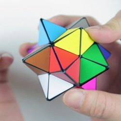 geometric star cube fidget toy