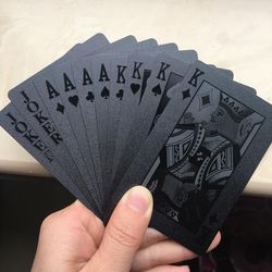 waterproof black diamond playing cards