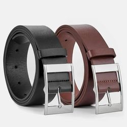 stylish men's faux leather belt: elevate your casual and business attire