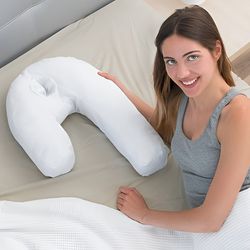 ultimate comfort - orthopedic pillow for side sleepers, cooling & breathable with washable cover