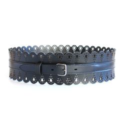 genuine leather waist belt for women. wide leather belt. handmade.