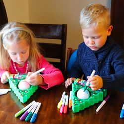 diy christmas tree ornament coloring kit