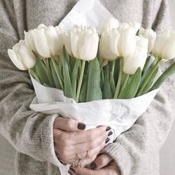 12 real touch tulip bouquet