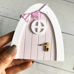 arch mini fairy door for wall toy set