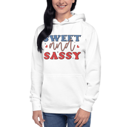 sweet and sassy unisex hoodie